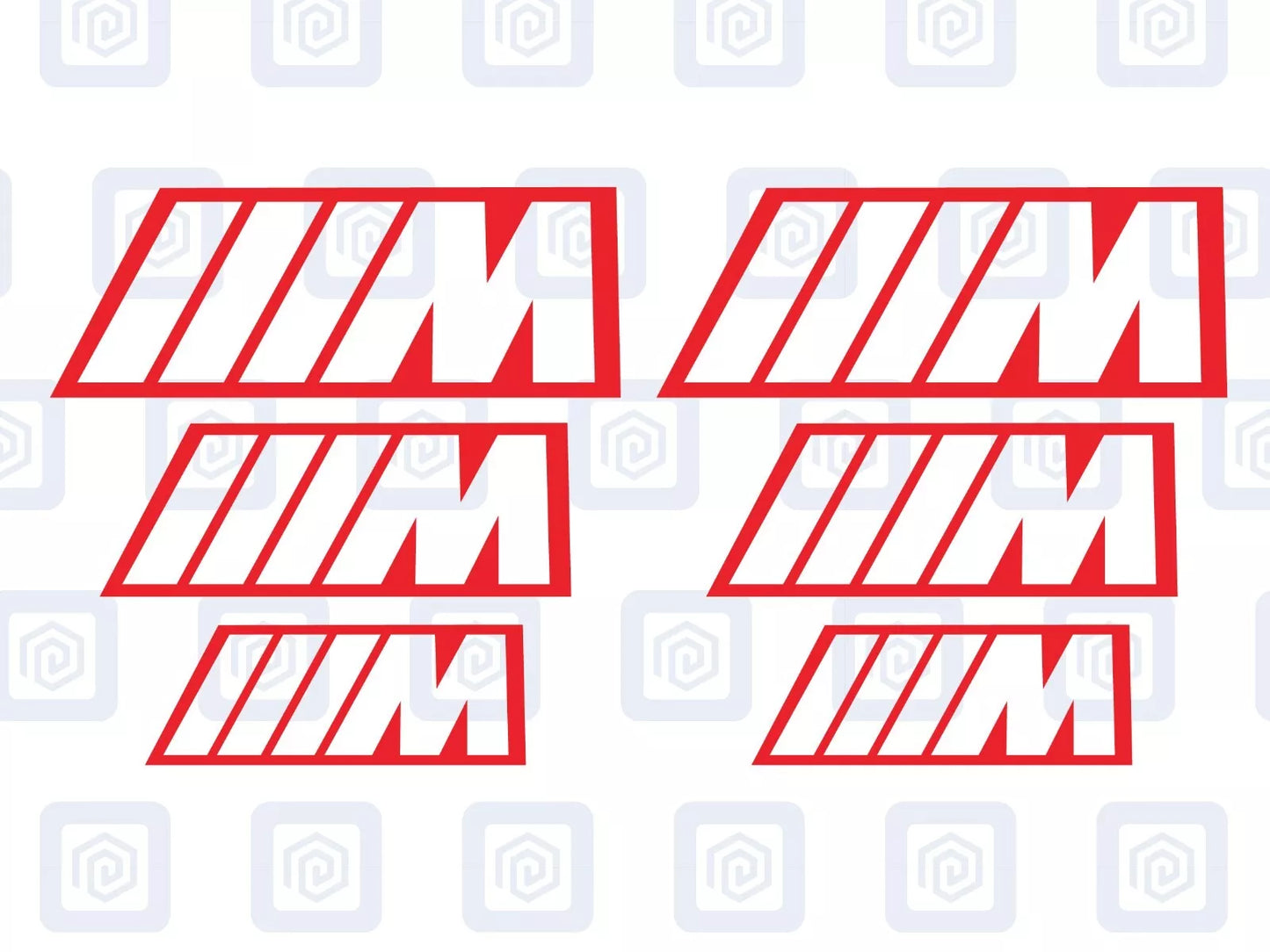 BMW M Sport Hollow Brake Caliper Decals Fits BMW sticker logos (set of 6)