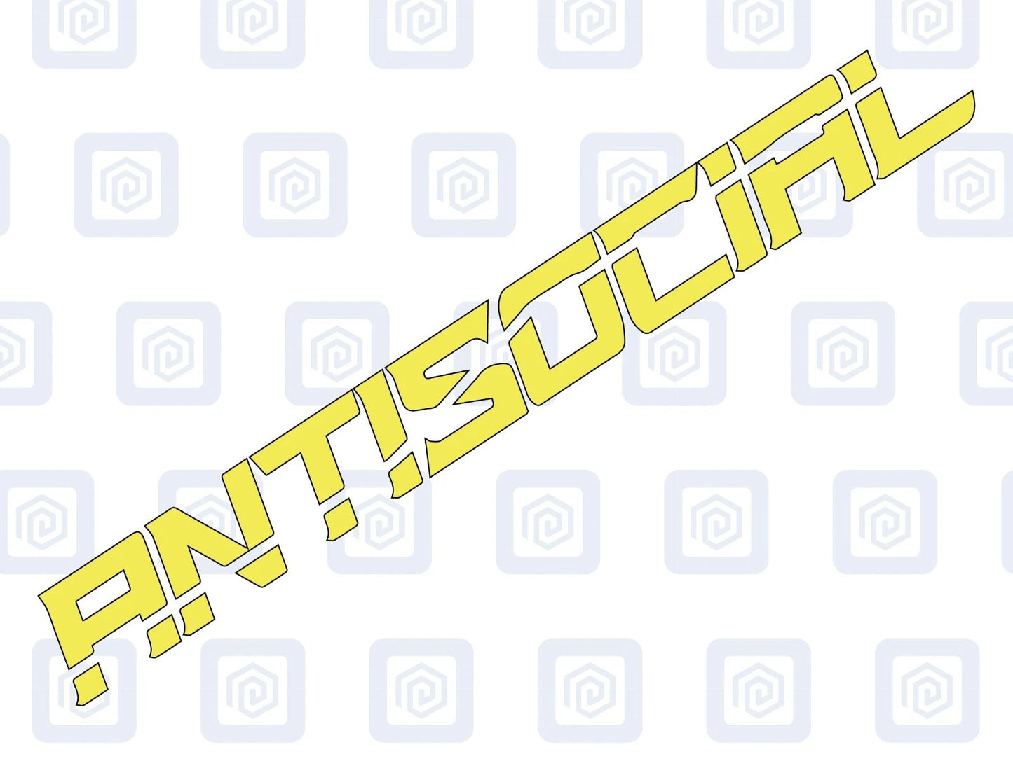 Antisocial Sticker JDM DUB Euro Stance VAG Window Vinyl Decal Graphic