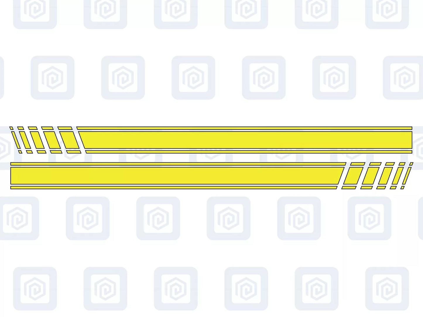Fiat Abarth 500 595 695 Side Stripe Decal Sticker Pair (Set of 2)