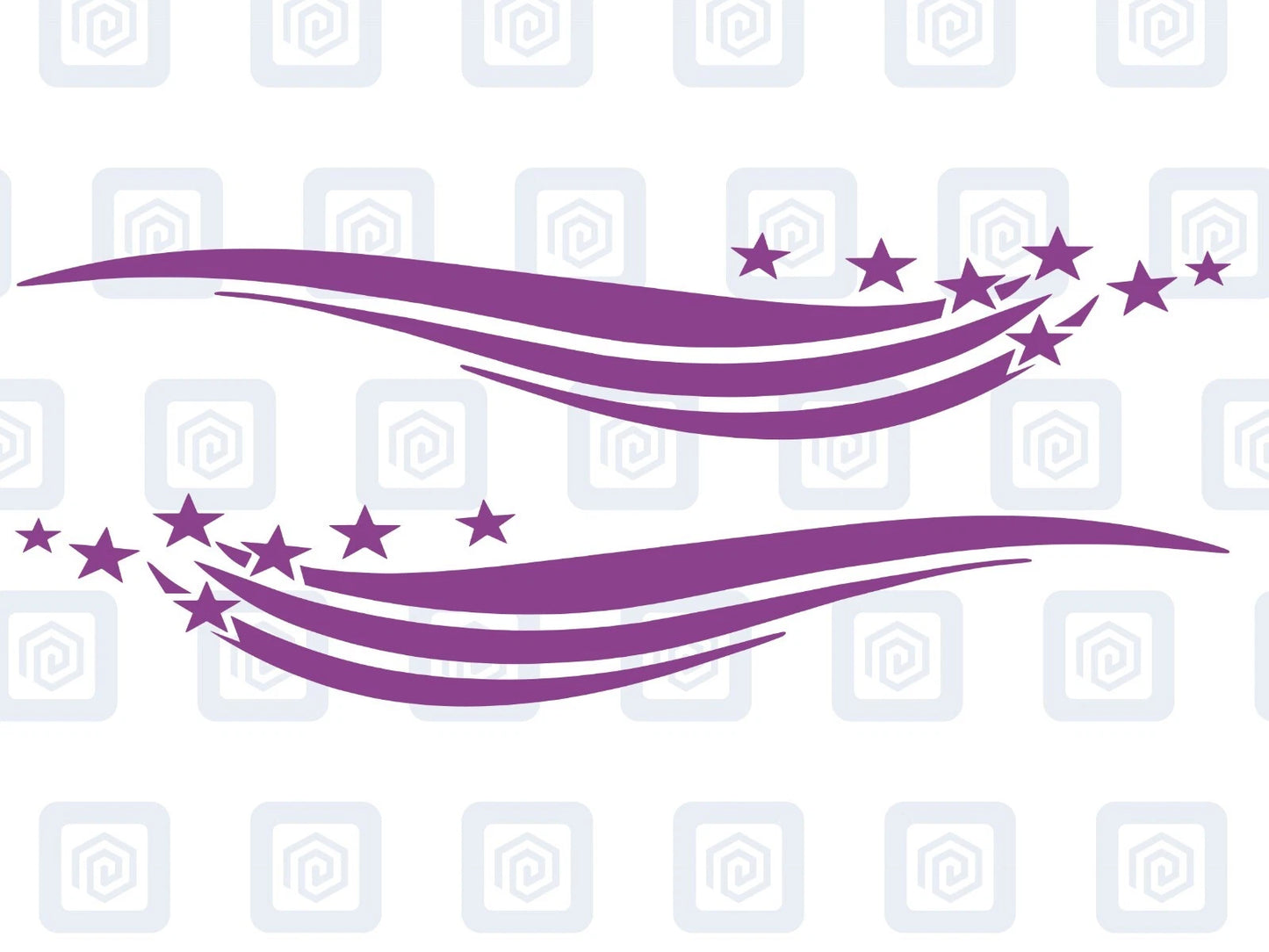 Star Band Stripe Vinyl Decals For Campervan Motorhome Caravan Sticker Graphic