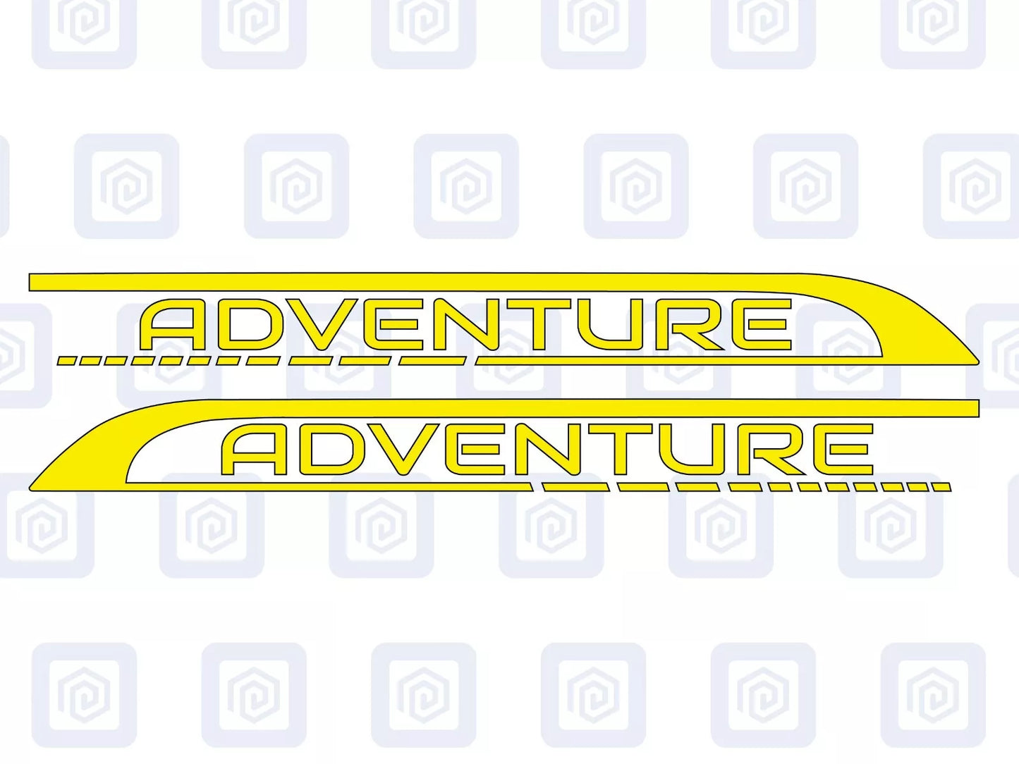 2x Adventure Side Graphics Vinyl Decal For Camper Van Caravan Motorhome Sticker