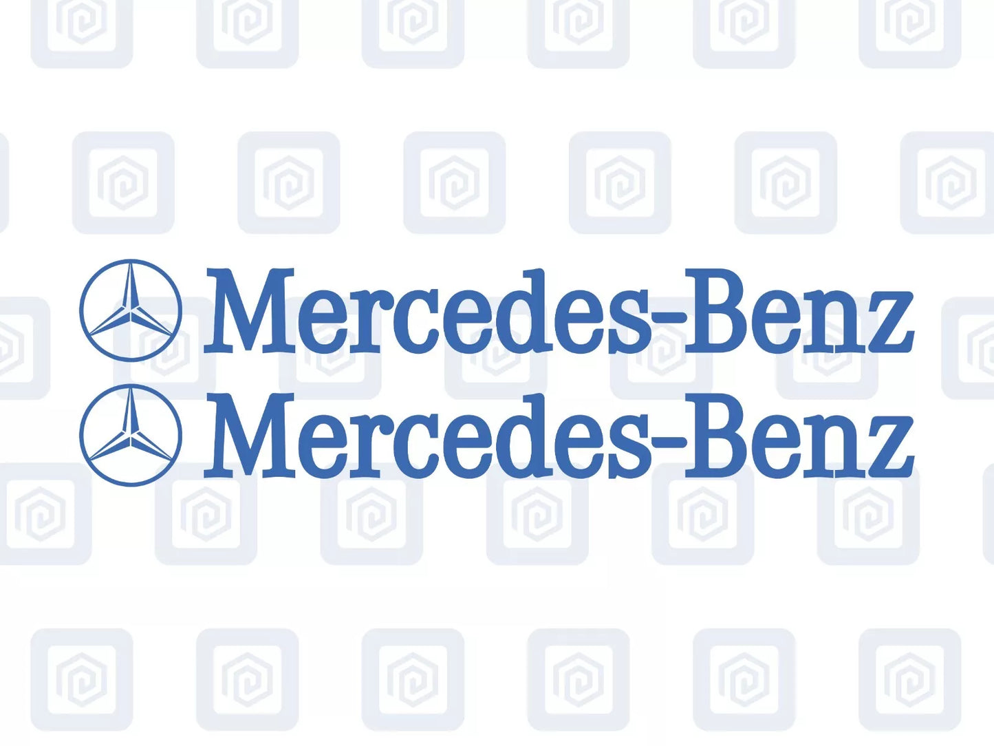 Mercedes Benz Side Skirt Style Vinyl Decal Sticker Logo x 2 AMG A B C E S CLASS