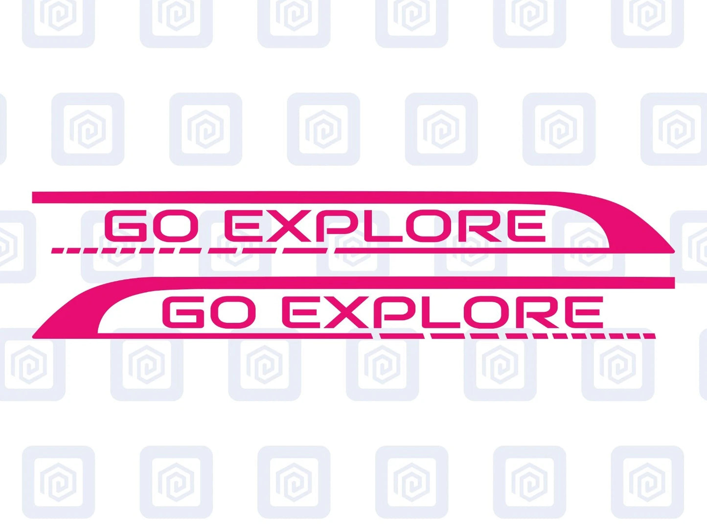Go Explore Side Graphics Vinyl Decal For Camper Van Caravan Motorhome Sticker