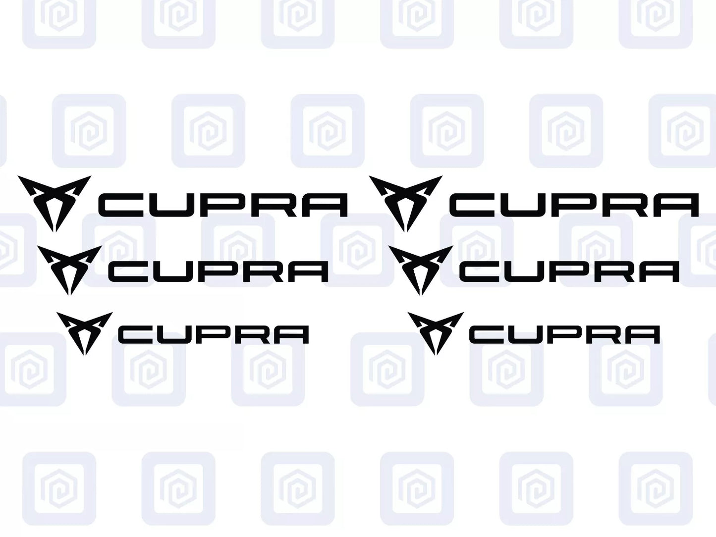 Cupra Brake Caliper Decals fits Ibiza Leon Ateca Born sticker logos (set of 6)