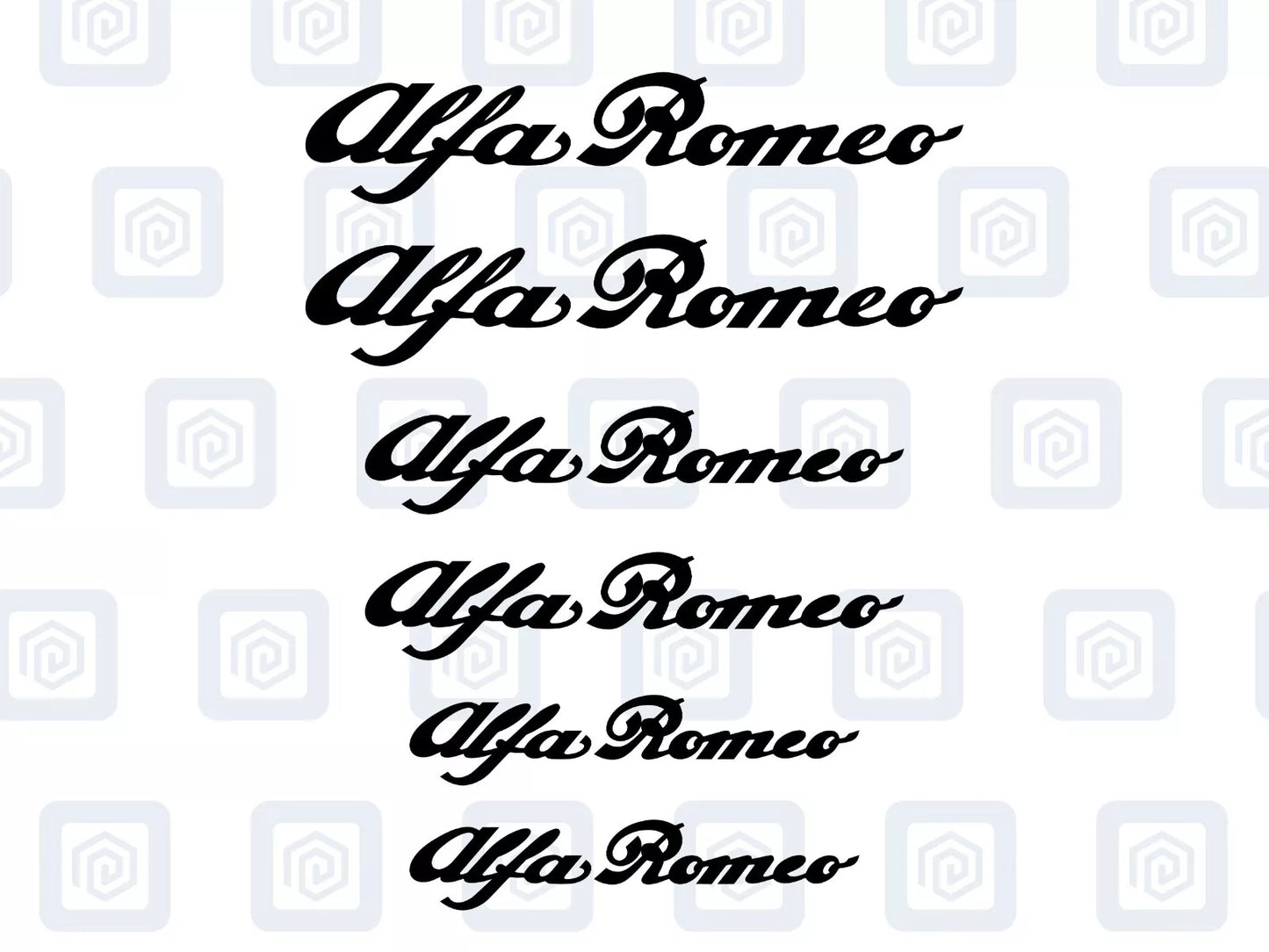 Alfa Romeo 6x Brake Caliper Decal Stickers Mito Giulia Stelvio Tonale High Temp