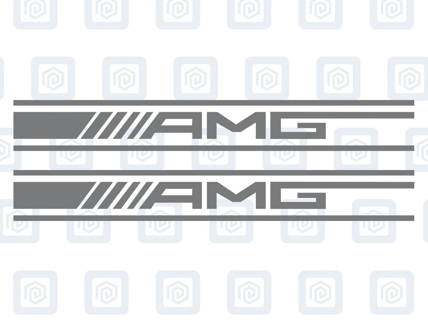 Mercedes A45 Spoiler Style Vinyl Decal Sticker Logo x 2 AMG A B C E S CLASS