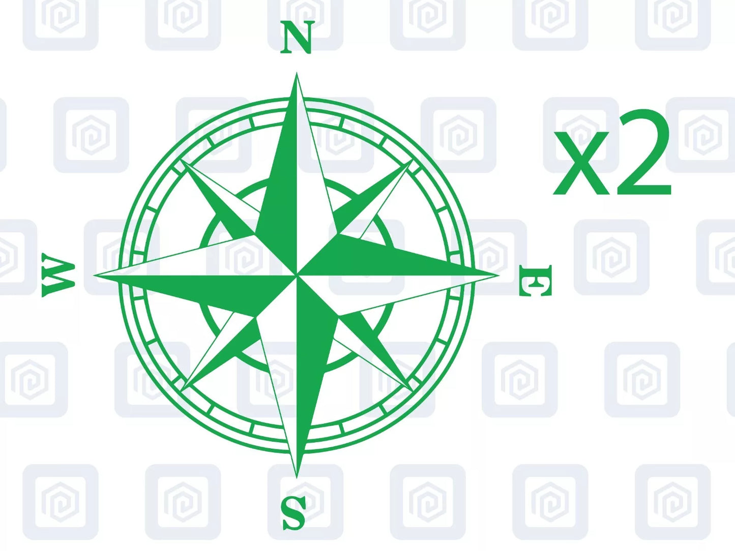 2x Compass Vinyl Decals For Camper Motorhome Caravan Sticker Graphic Nautical
