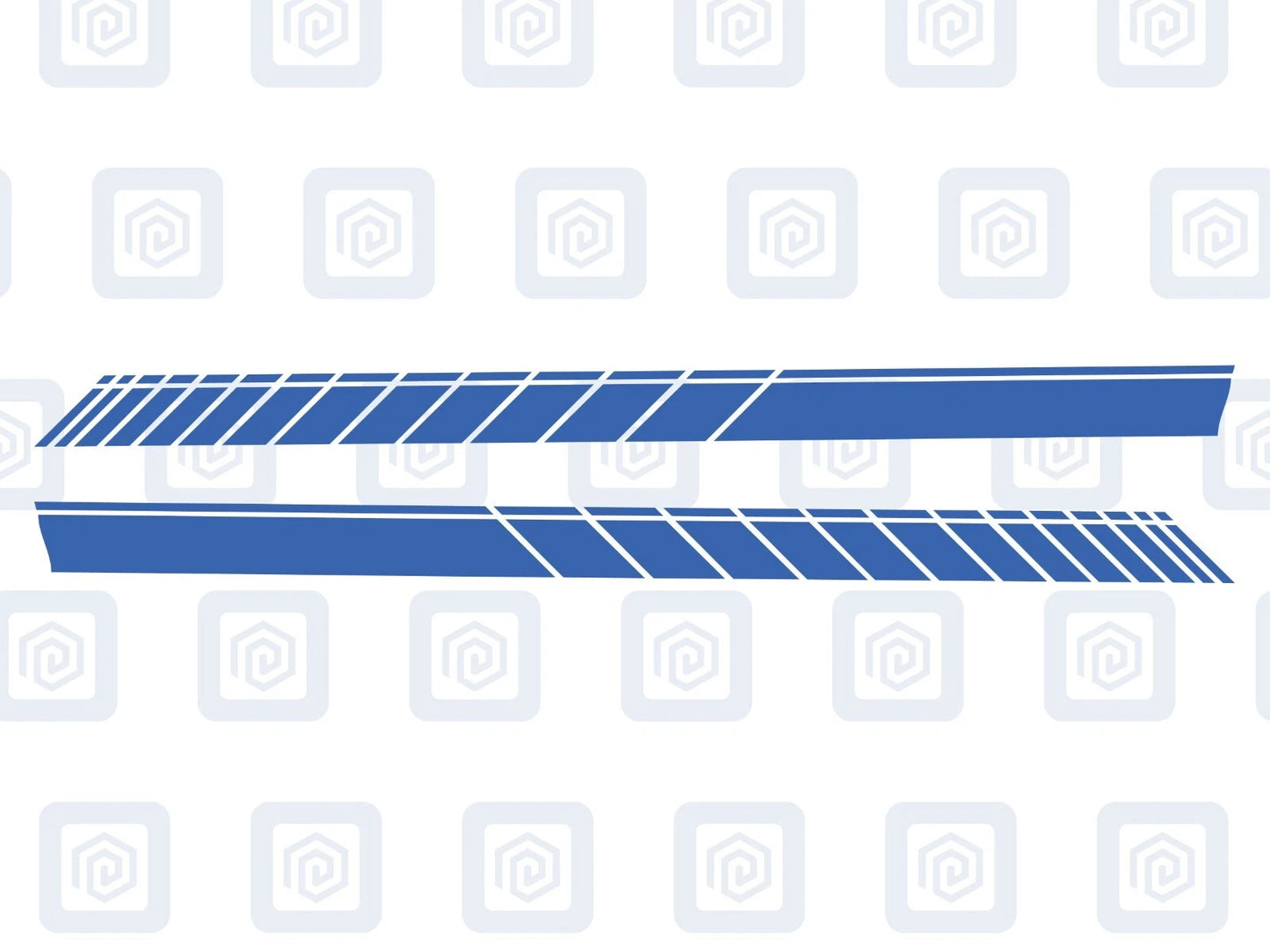 Mini Cooper S JCW One Racing Side Stripe Decal Sticker Pair (Set of 2)
