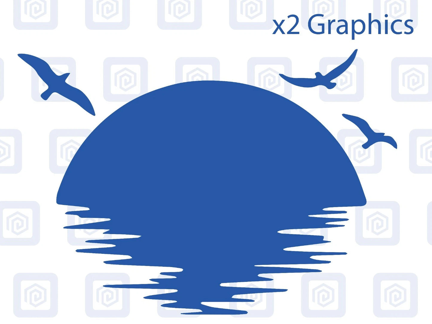 Sun Set Birds Vinyl Decal For Campervan Van Caravan Sticker Graphic Camping
