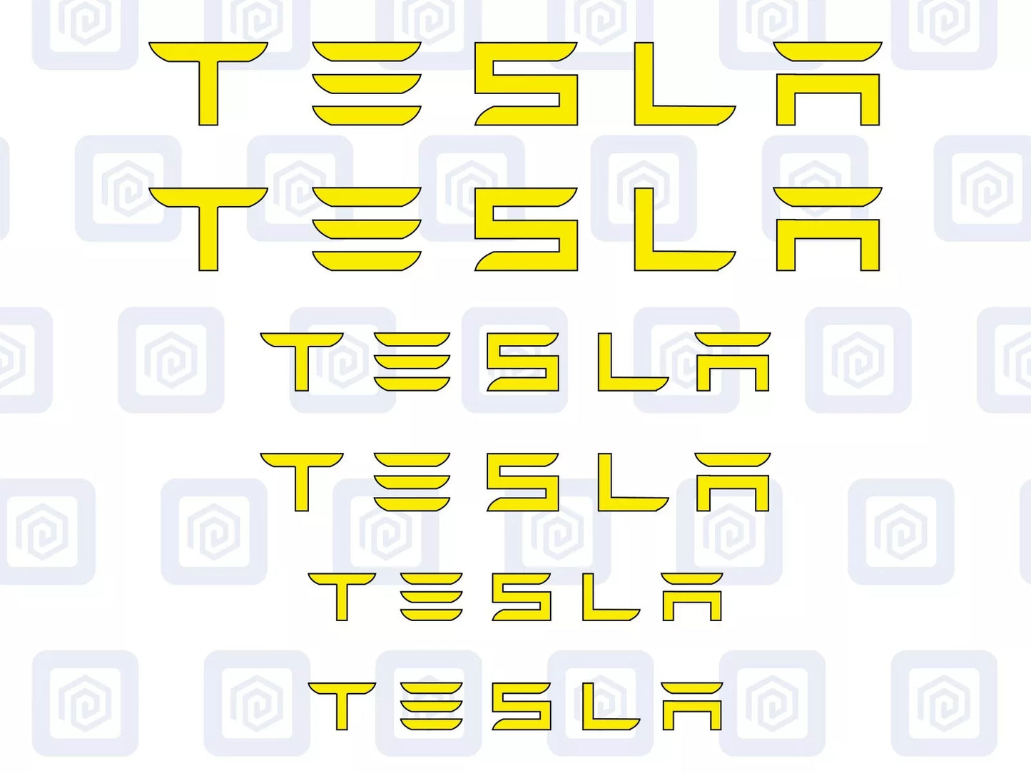 Tesla Brake Caliper Decals Sticker Logos (set of 6) Model 3 S X Y