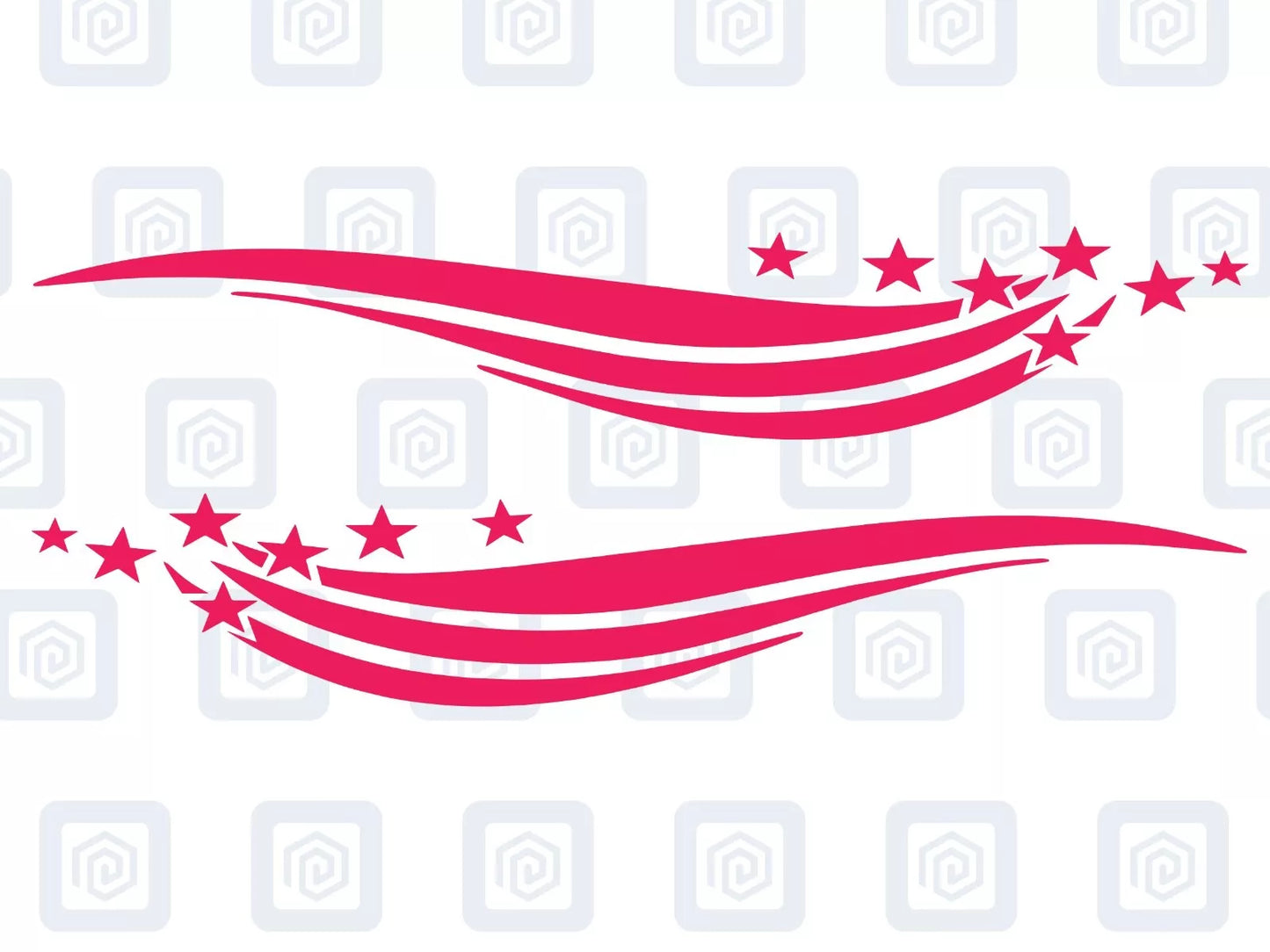 Star Band Stripe Vinyl Decals For Campervan Motorhome Caravan Sticker Graphic
