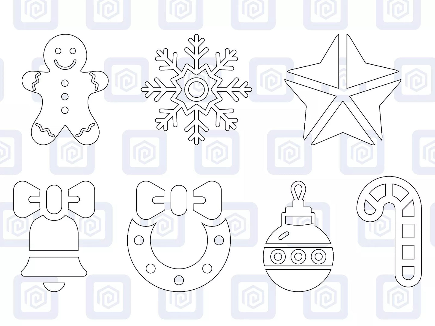 Christmas Sticker Pack Selection Set Special Wall Art Vinyl Wall Decal