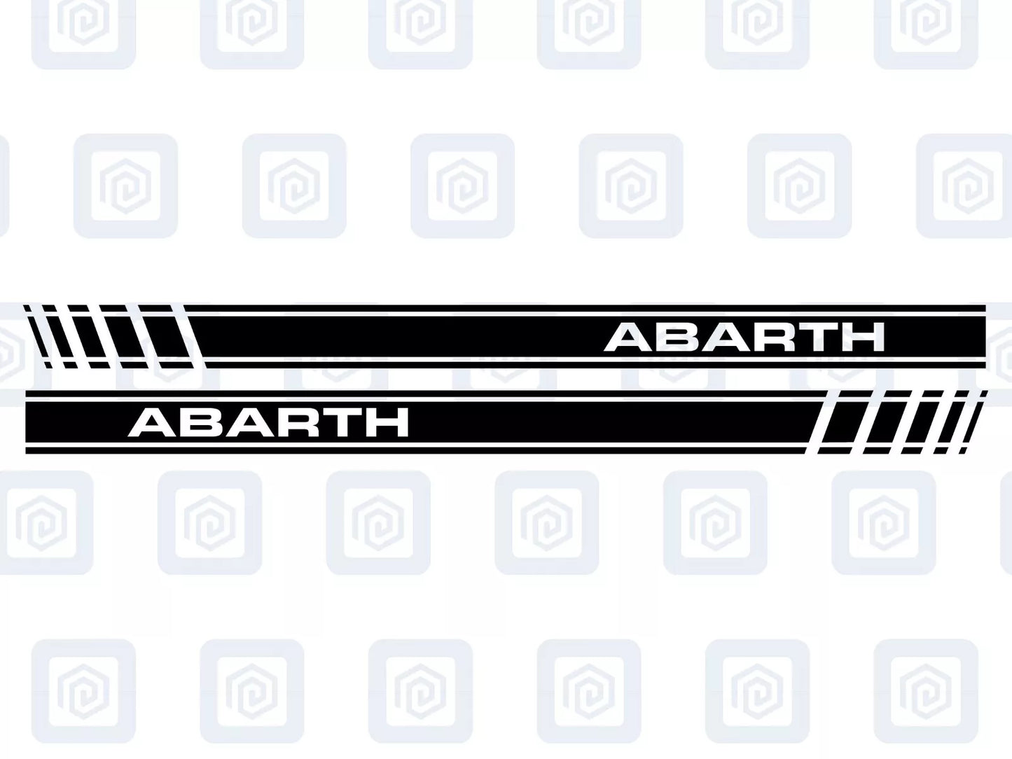 Fiat Abarth 500 595 695 Side Stripe Decal Sticker (Set of 2) Twin Air Sport Pop