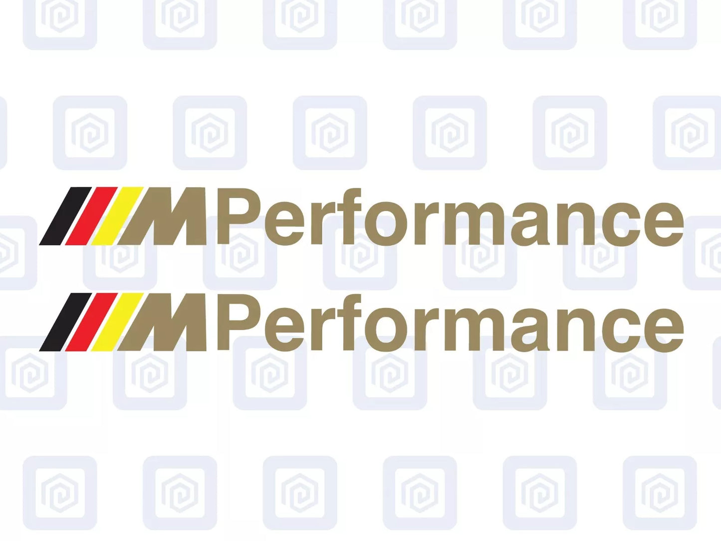 M Performance Sport 4 Colour Mirror Decal Fits BMW Sticker (set of 2)