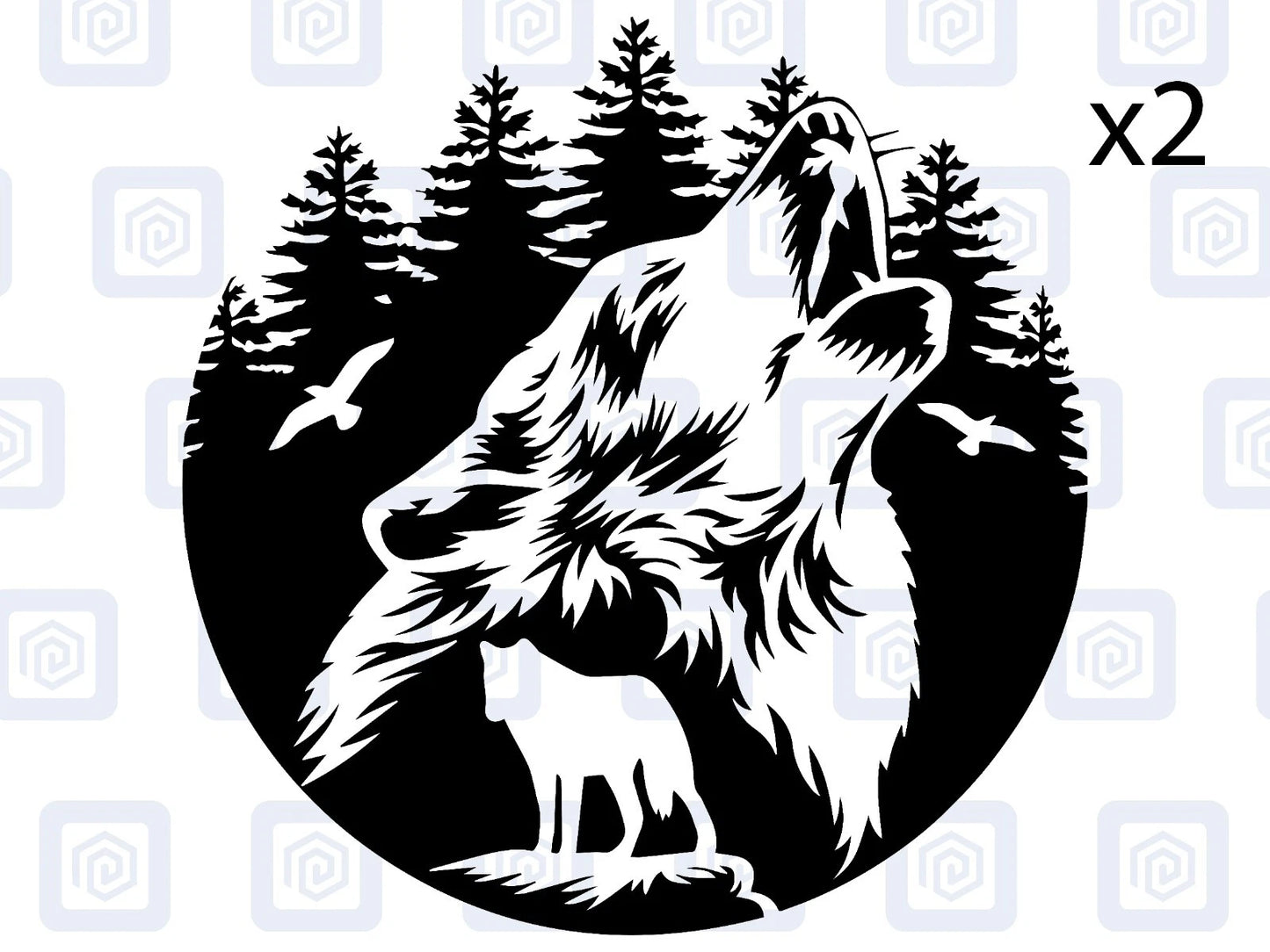 Howling Wolf Vinyl Decal For Camper Van Caravan Motorhome Graphic Campervan