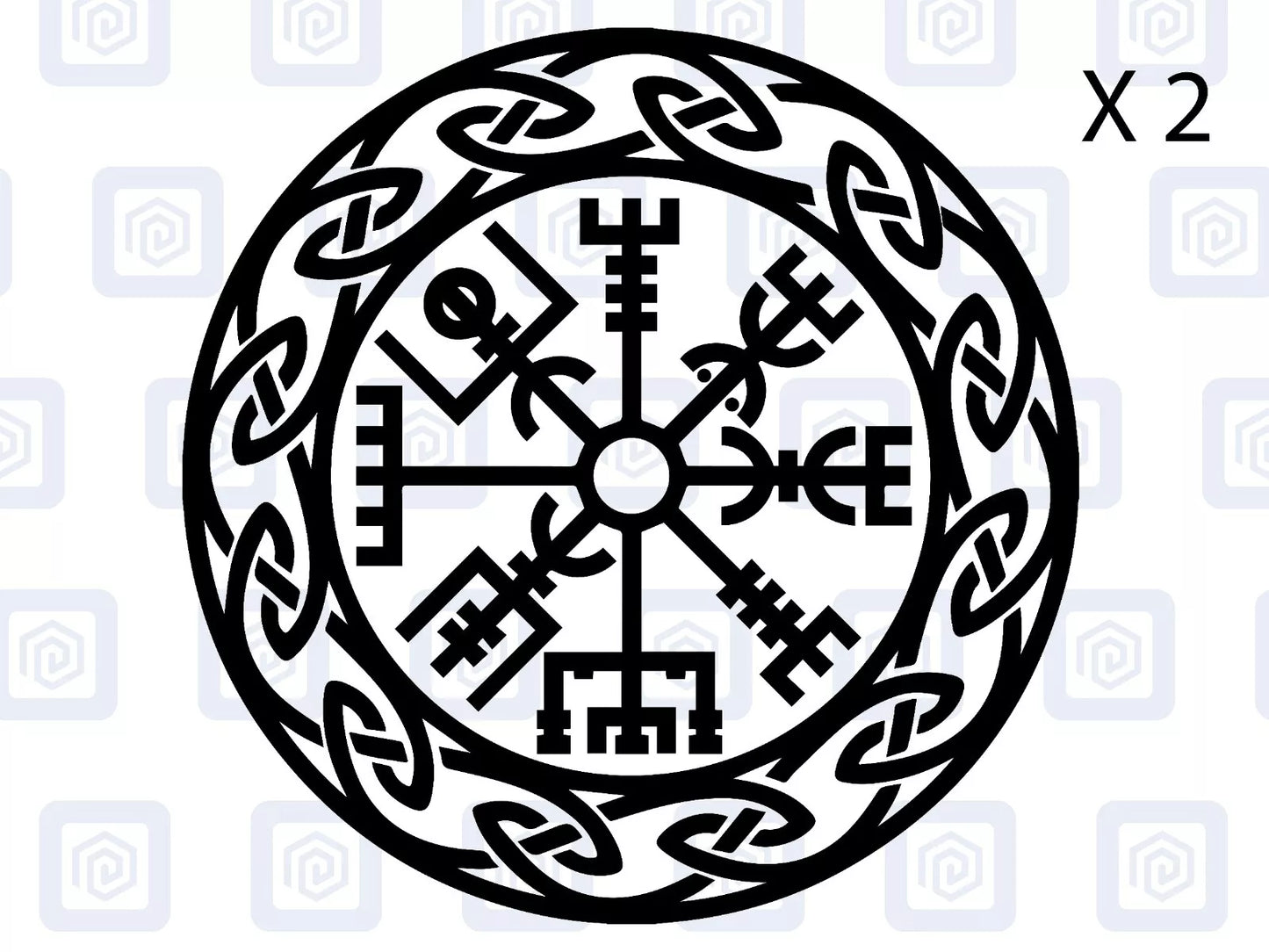 Viking Rune Compass Vinyl Decal For Camper Van Caravan Motorhome Campervan