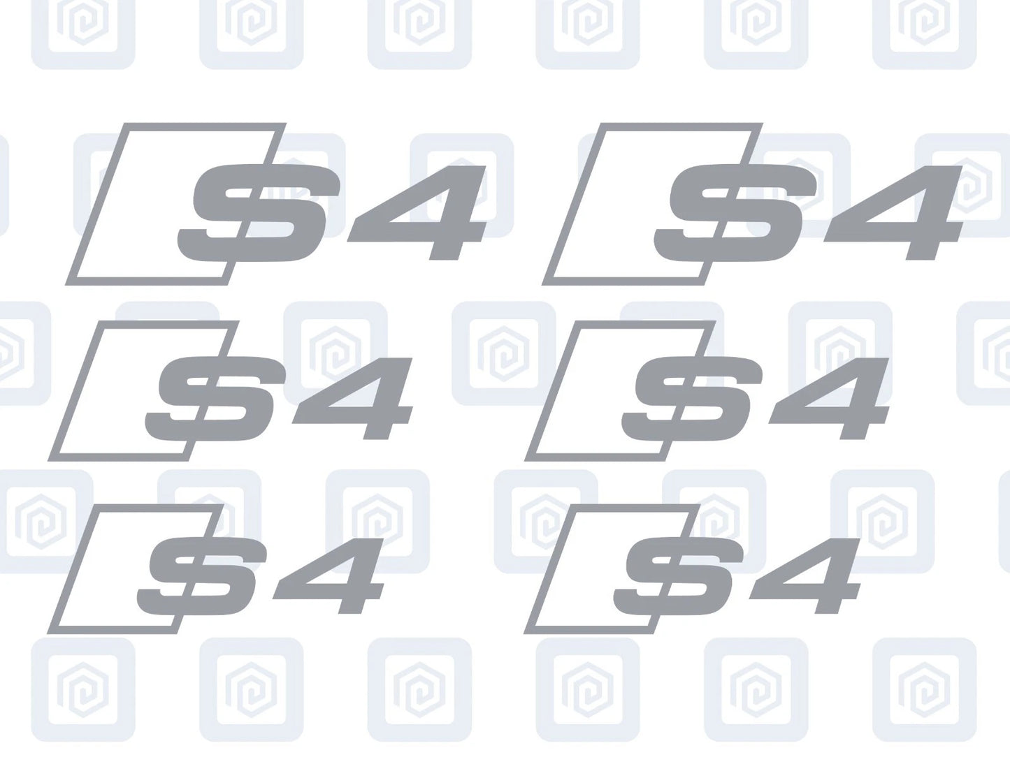 S4 Brake Caliper Decals 2 Colour Fits A4 S4 B7 B8 B9 sticker logos (set of 6)