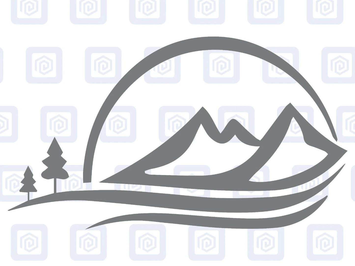 Sun Silhouette Mountain Wood Vinyl Decals For Camper Van Caravan Sticker Graphic