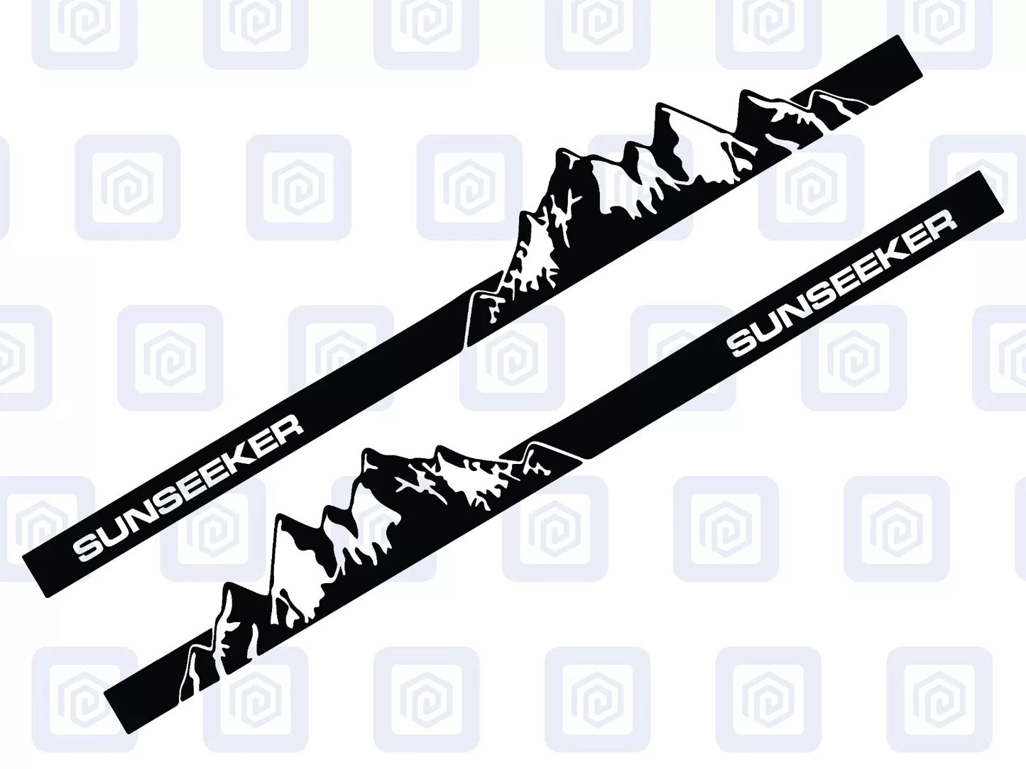 Sun Seeker Full Side Vinyl Decals For Campervan Motorhome Sticker Graphic