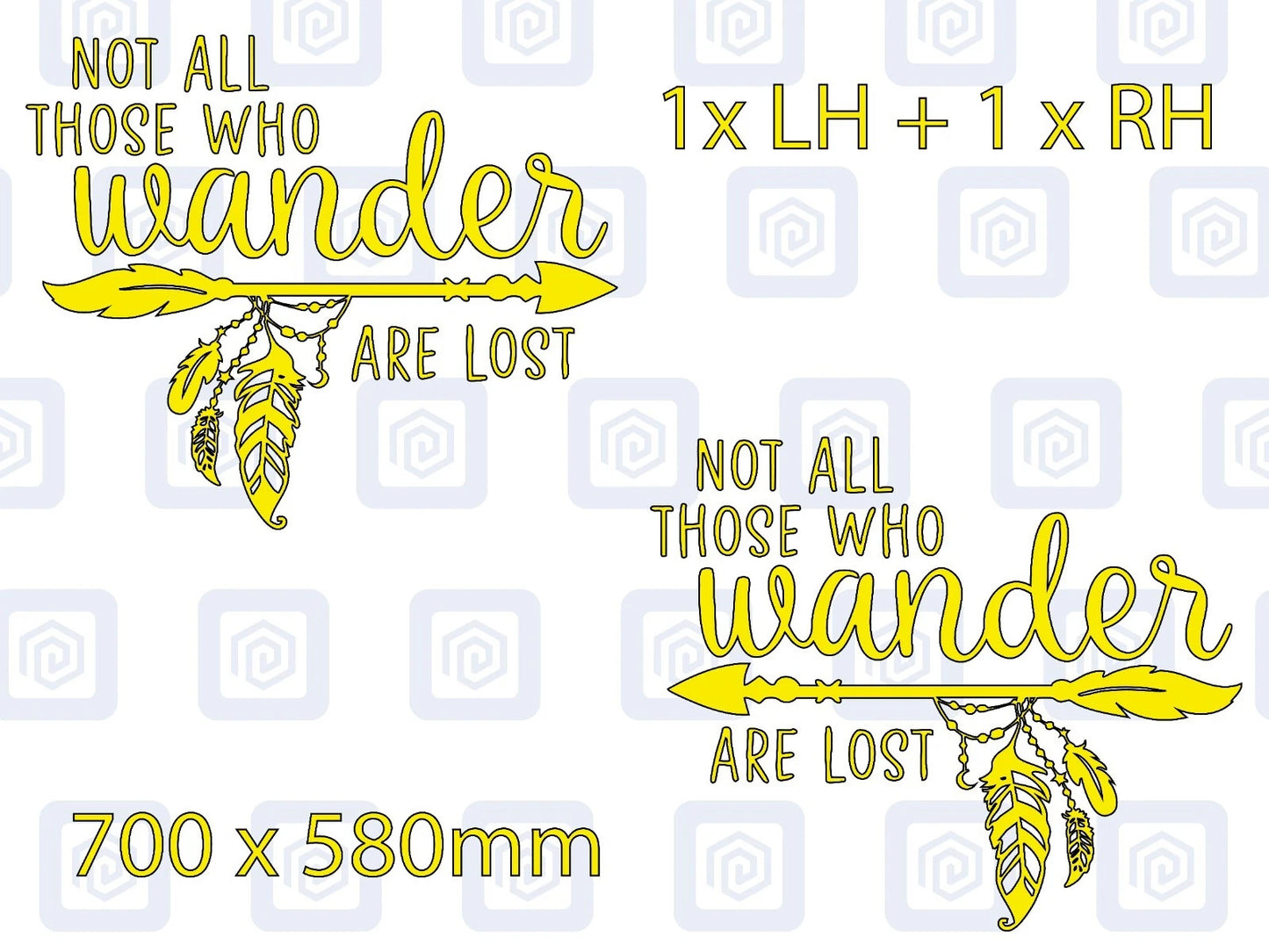 Not All Who Wander Are Lost Vinyl Decals For Camper Van Caravan Sticker Graphic