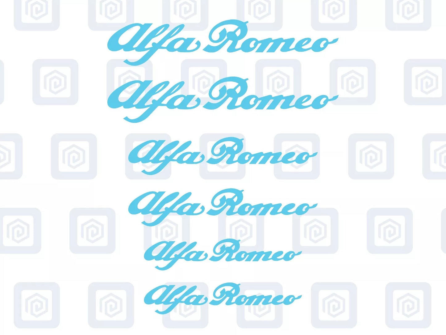 Alfa Romeo 6x Brake Caliper Decal Stickers Mito Giulia Stelvio Tonale High Temp