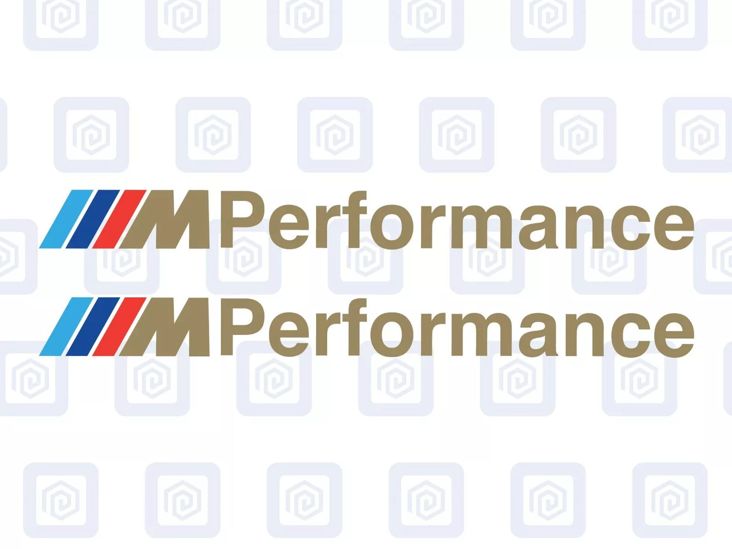 M Performance Sport 4 Colour Mirror Decal Fits BMW Sticker (set of 2)