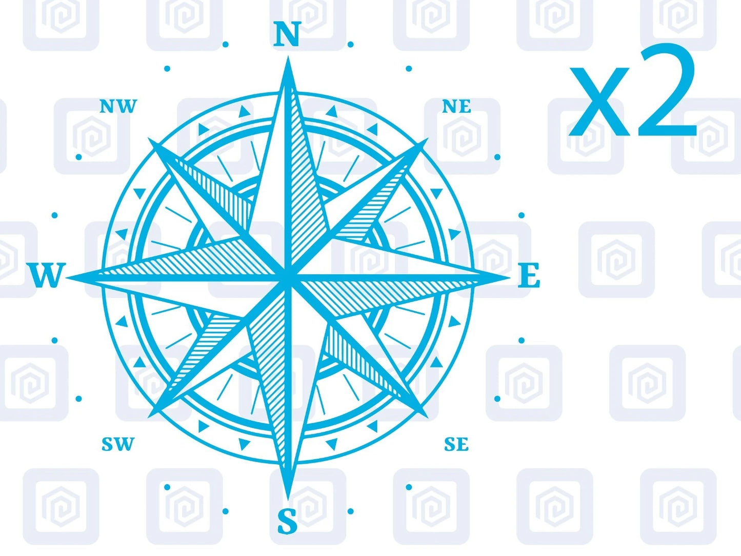 Compass Vinyl Decal For Camper Van Caravan Motorhome Sticker Graphic Campervan