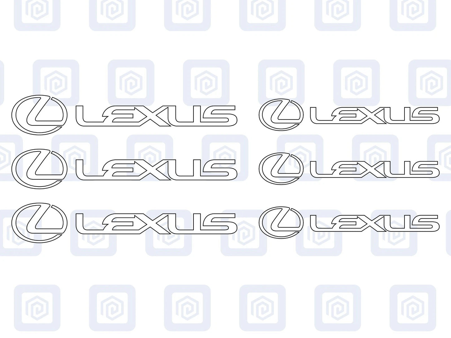 Lexus Brake Caliper Decals Sticker Logos (set of 6) RZ RC ES LS GS IS RX NX GX