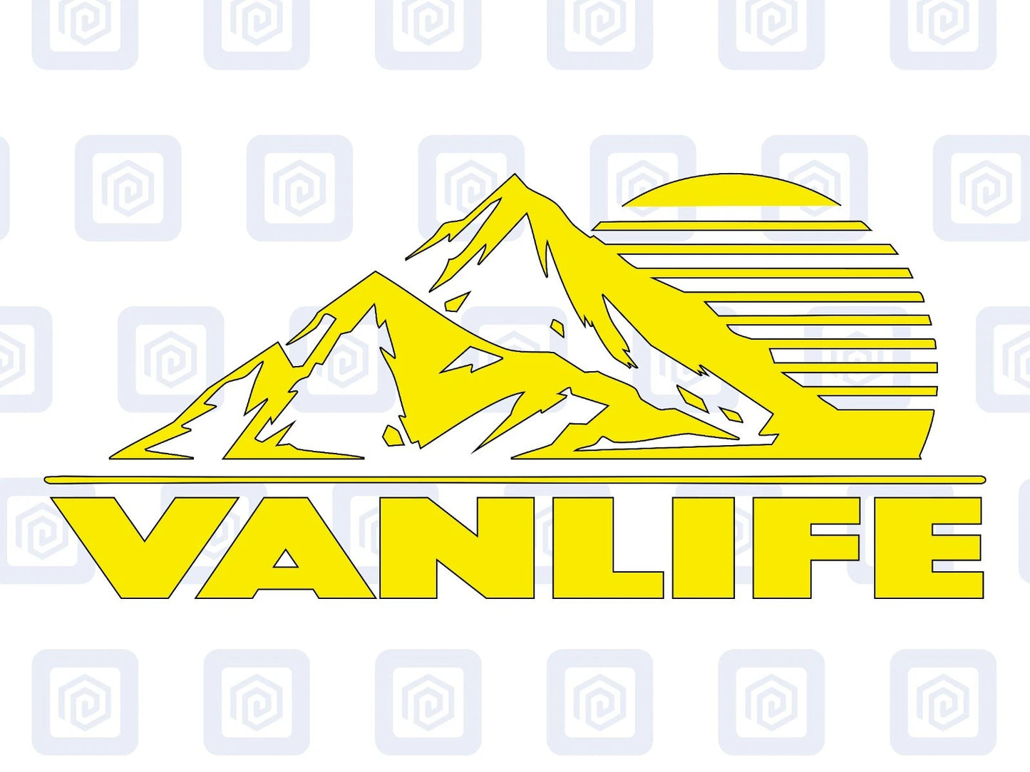 XL Van Life Camping Vinyl Decals For Camper Van Caravan Sticker Graphic
