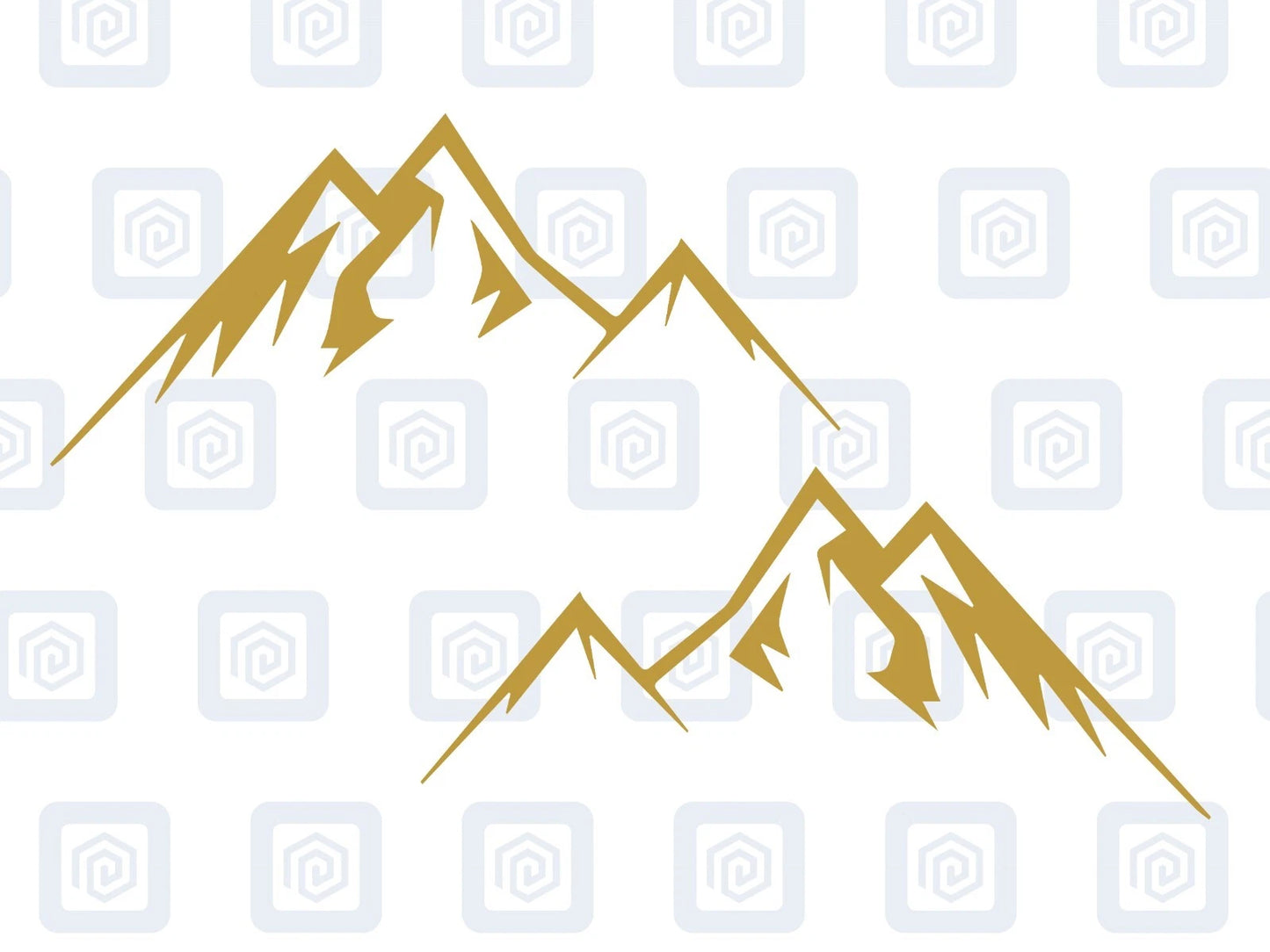 LARGE Mountain Vinyl Decals For Camper Van Caravan Sticker Graphic Pair x2