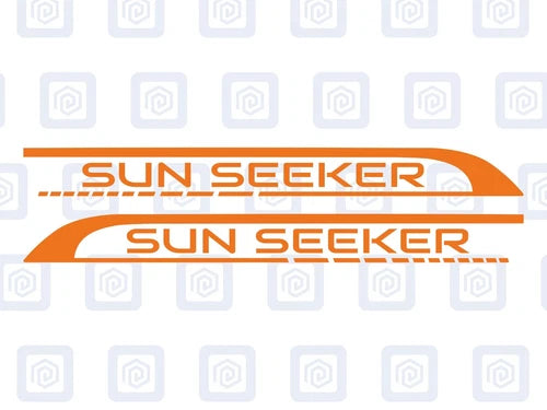 Sun Seeker Side Graphics Vinyl Decal For Camper Van Caravan Motorhome Sticker