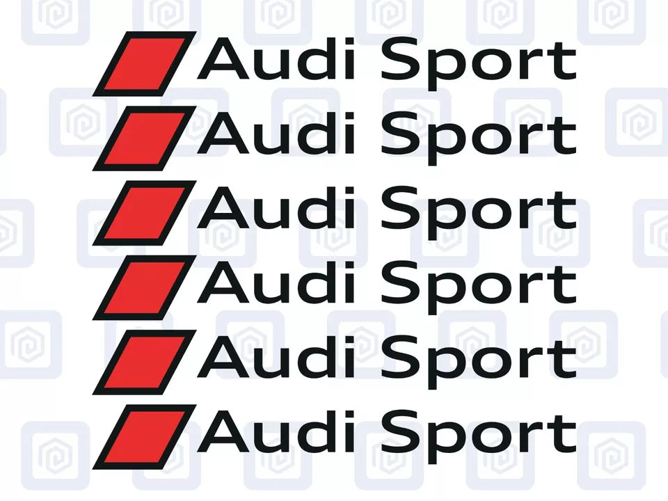 Audi Sport Logo Premium Door Sill Decals Stickers A3 A4 A5 S3 S4 S5 RS3 RS4