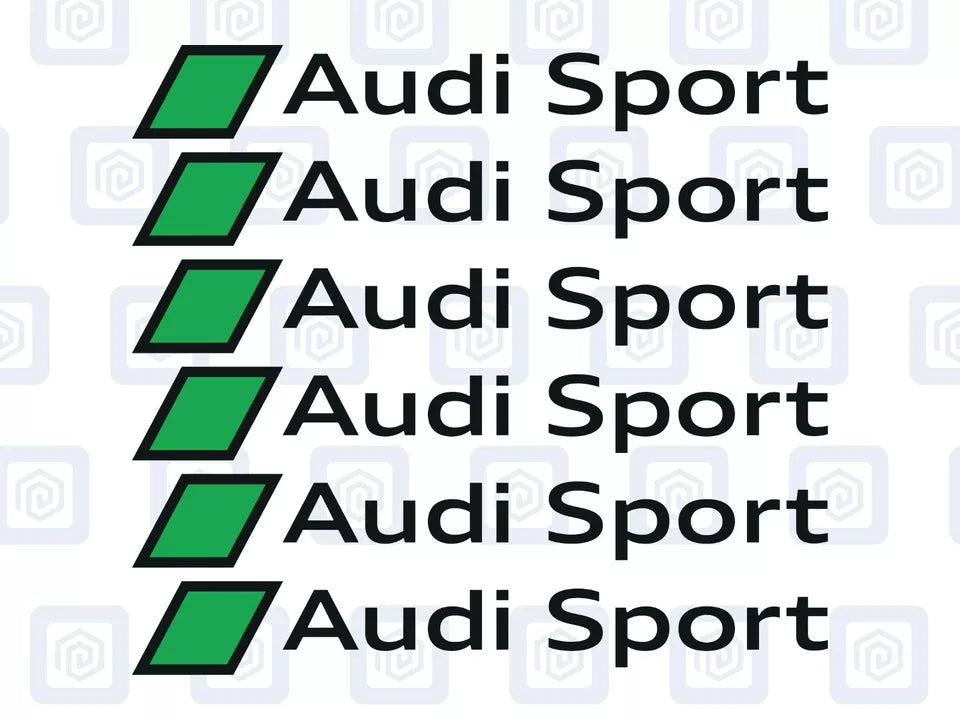 Audi Sport Logo Premium Door Sill Decals Stickers A3 A4 A5 S3 S4 S5 RS3 RS4
