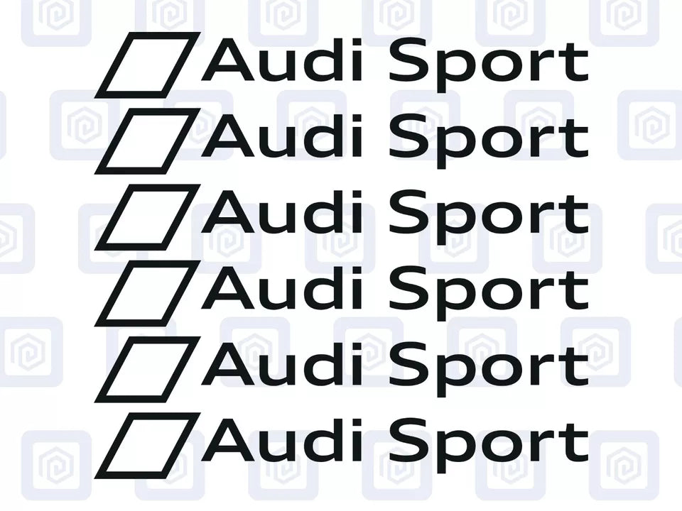 Audi Sport Logo Premium Door Sill Decals Stickers A3 A4 A5 S3 S4 S5 RS3 RS4