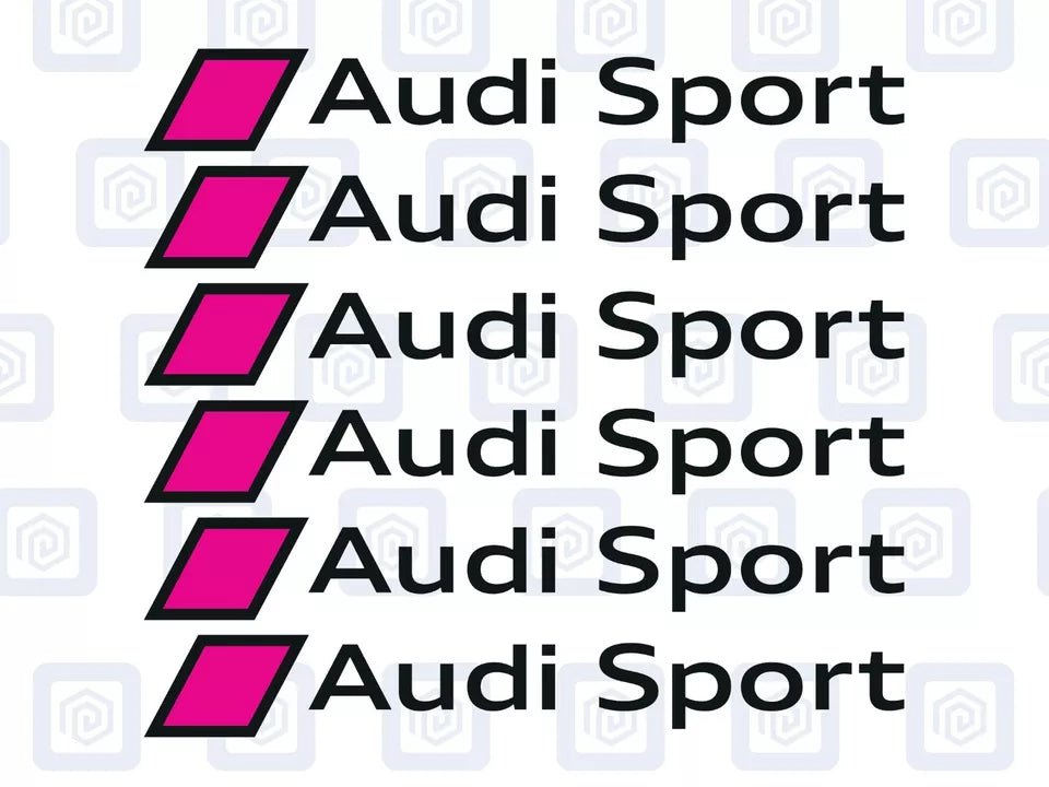 Audi Sport Logo Premium Door Sill Decals Stickers A3 A4 A5 S3 S4 S5 RS3 RS4