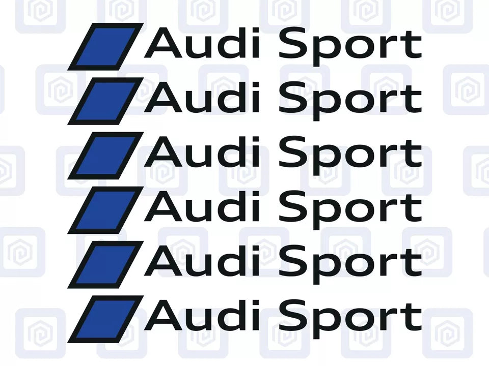 Audi Sport Logo Premium Door Sill Decals Stickers A3 A4 A5 S3 S4 S5 RS3 RS4