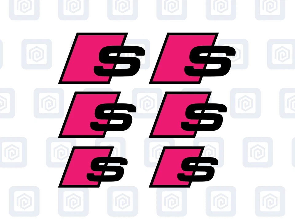 Audi S Brake Caliper Decals Fits A1 A3 A4 A5 A6 A7 sticker logos (set of 6)