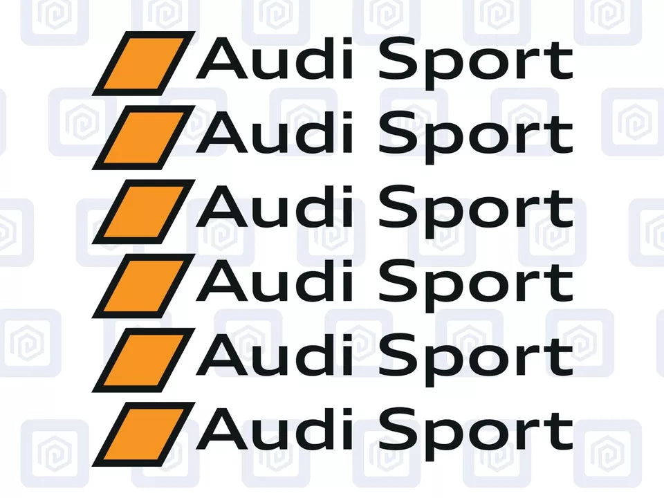 Audi Sport Logo Premium Door Sill Decals Stickers A3 A4 A5 S3 S4 S5 RS3 RS4