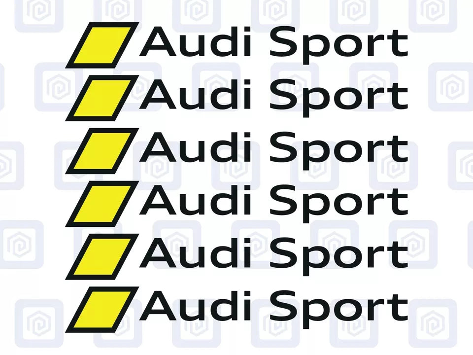 Audi Sport Logo Premium Door Sill Decals Stickers A3 A4 A5 S3 S4 S5 RS3 RS4