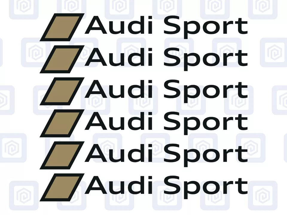 Audi Sport Logo Premium Door Sill Decals Stickers A3 A4 A5 S3 S4 S5 RS3 RS4