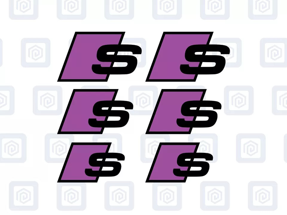Audi S Brake Caliper Decals Fits A1 A3 A4 A5 A6 A7 sticker logos (set of 6)