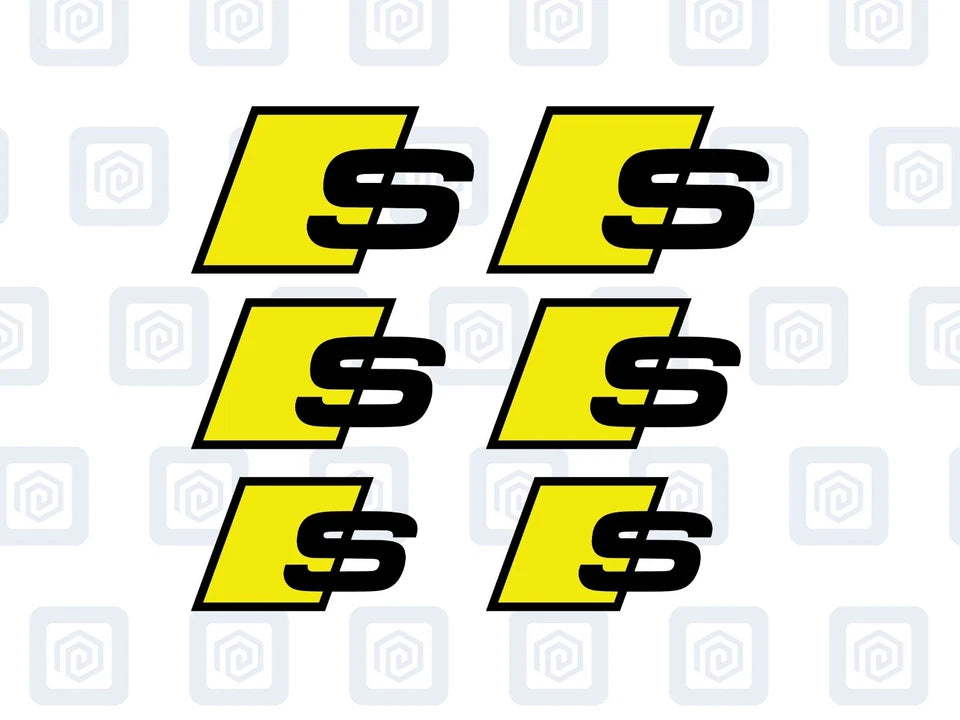 Audi S Brake Caliper Decals Fits A1 A3 A4 A5 A6 A7 sticker logos (set of 6)