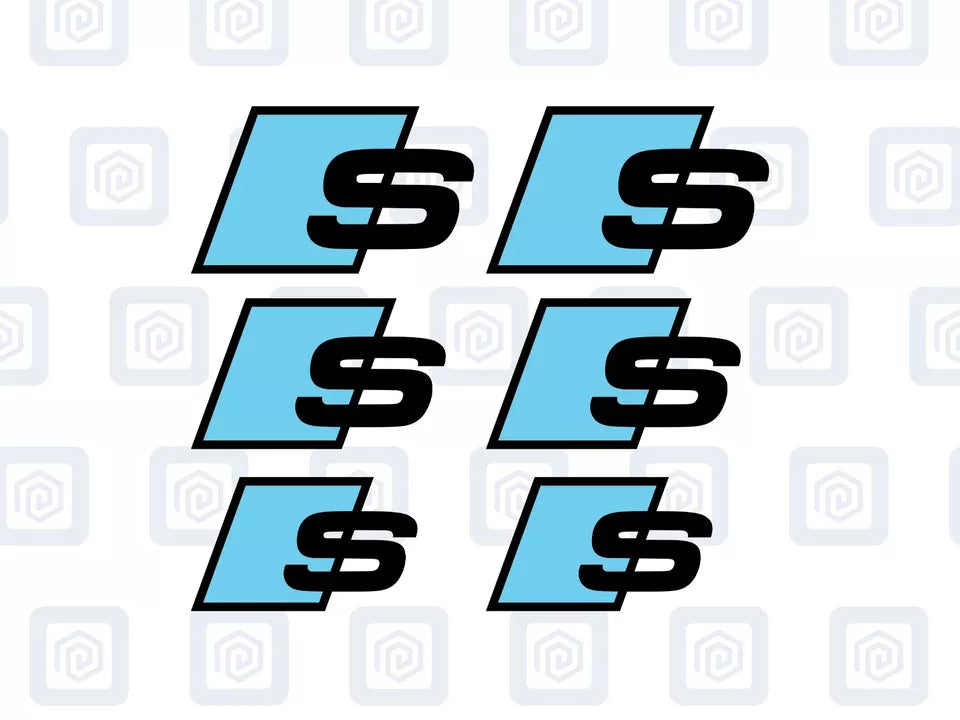 Audi S Brake Caliper Decals Fits A1 A3 A4 A5 A6 A7 sticker logos (set of 6)