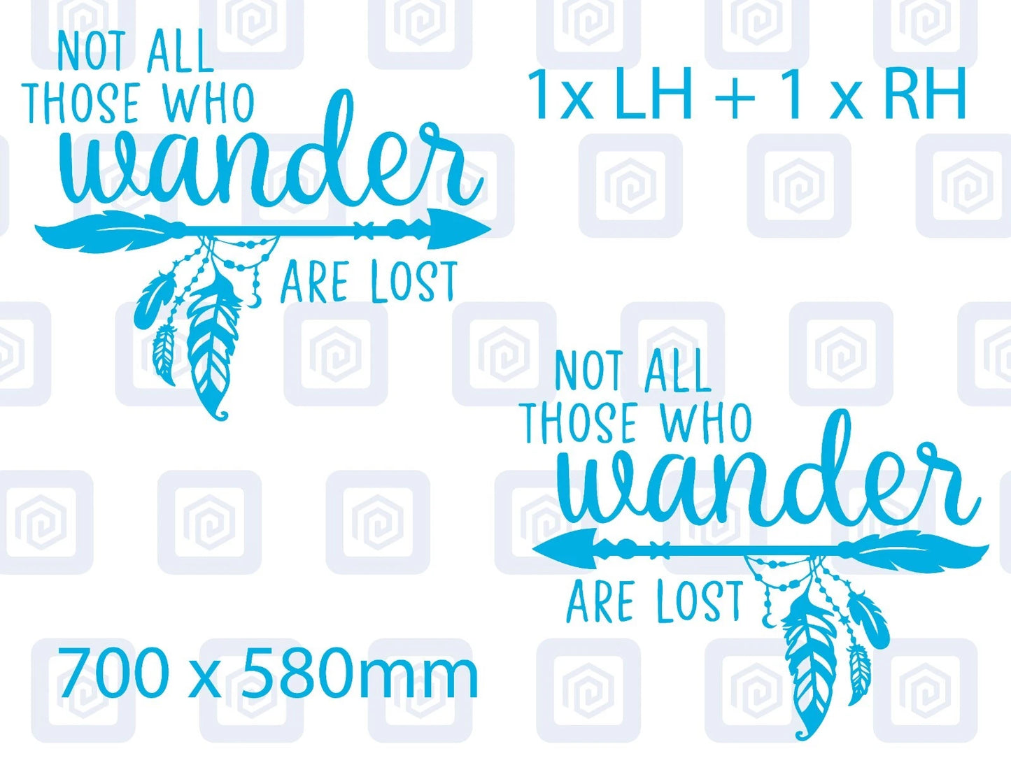 Not All Who Wander Are Lost Vinyl Decals For Camper Van Caravan Sticker Graphic