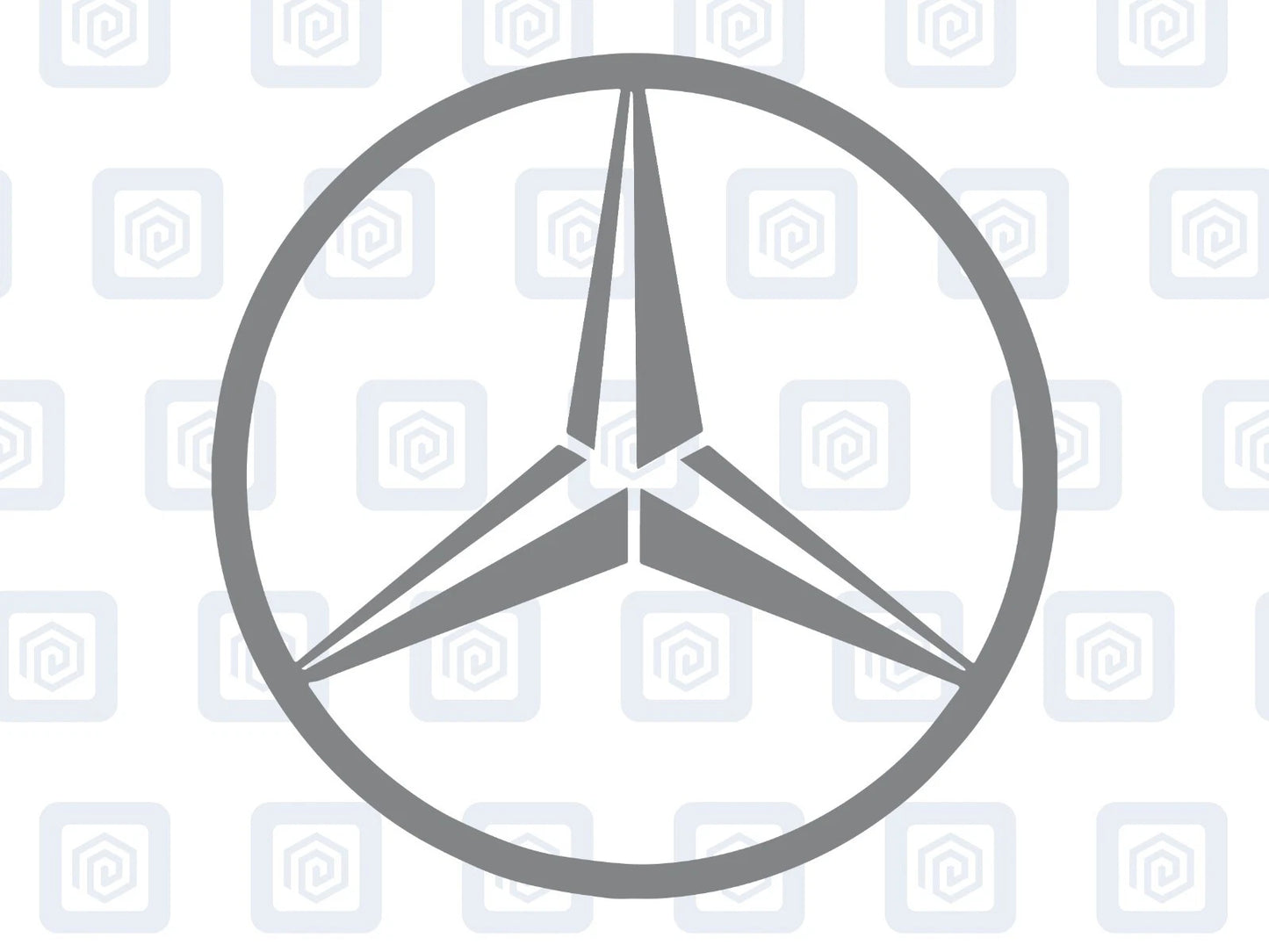 Mercedes Benz Style Vinyl Decal Sticker Logo x 2 AMG A B C E S CLASS