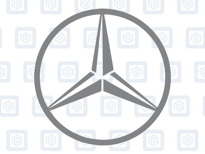 Mercedes Benz Style Vinyl Decal Sticker Logo x 2 AMG A B C E S CLASS