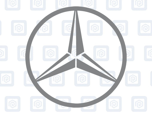 Mercedes Benz Style Vinyl Decal Sticker Logo x 2 AMG A B C E S CLASS