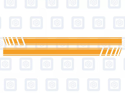 Fiat Abarth 500 595 695 Side Stripe Decal Sticker Pair (Set of 2)