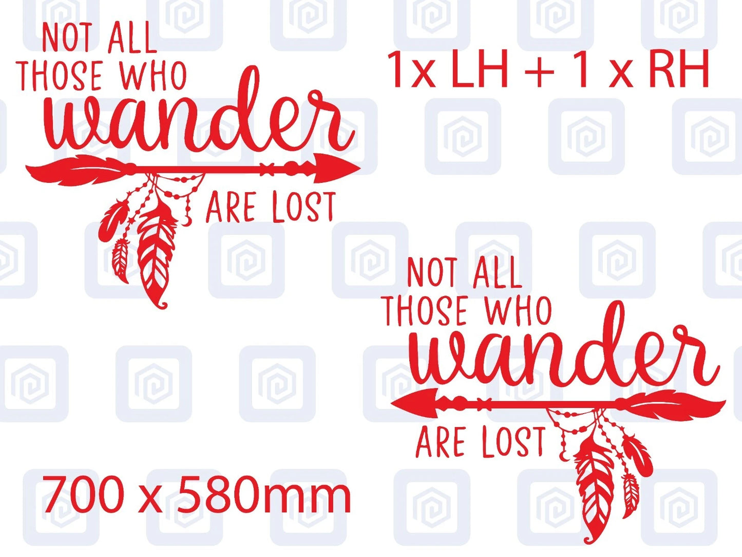 Not All Who Wander Are Lost Vinyl Decals For Camper Van Caravan Sticker Graphic