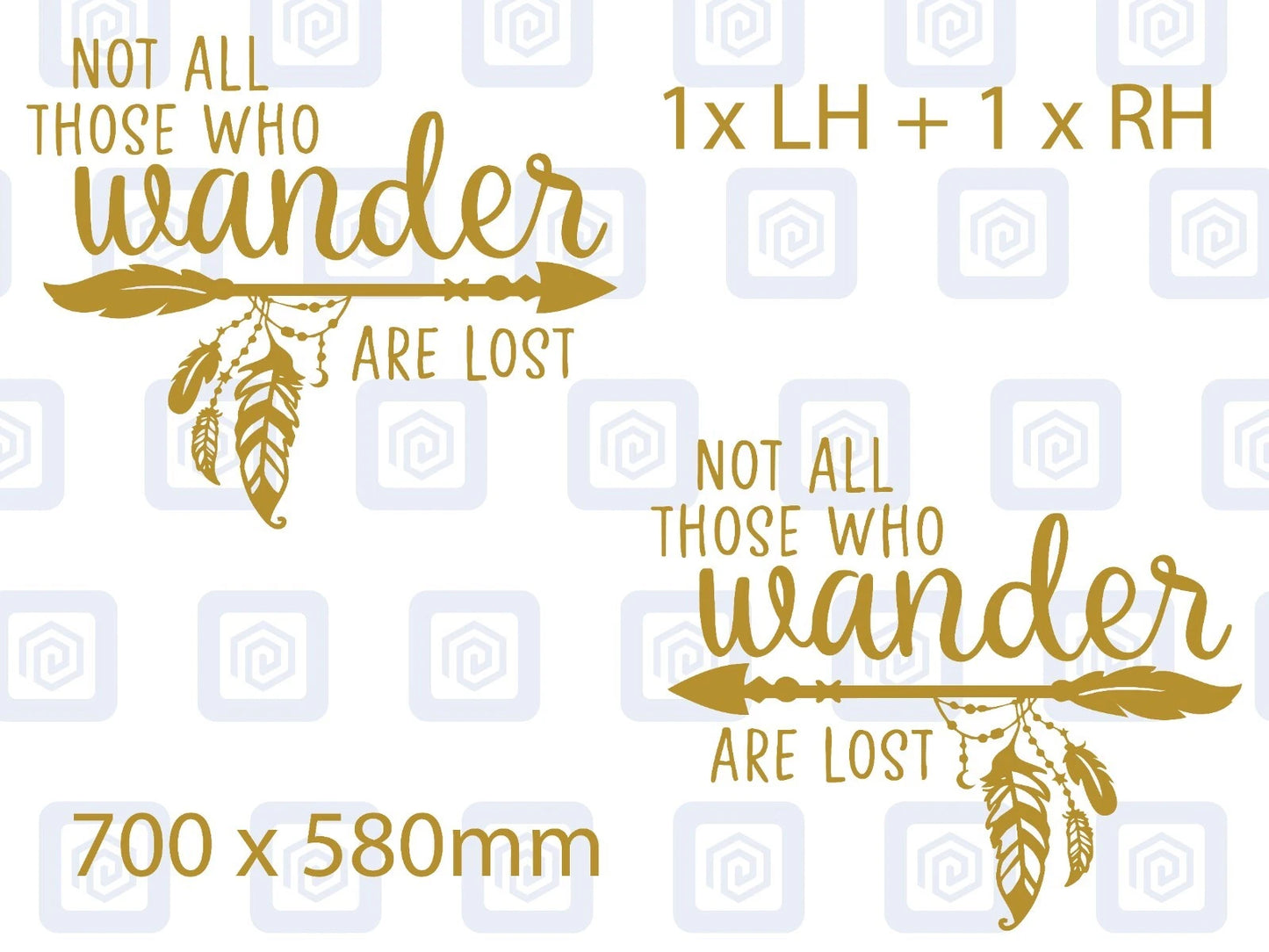 Not All Who Wander Are Lost Vinyl Decals For Camper Van Caravan Sticker Graphic